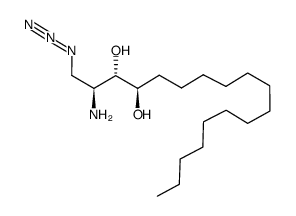 (2S,3S,4R)-2-amino-1-azidooctadecane-3,4-diol结构式