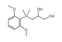 3-((2,6-dimethoxyphenyl)dimethylsilyl)propane-1,2-diol结构式