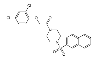 2-(2,4-dichlorophenoxy)-1-(4-(naphthalen-2-ylsulfonyl)piperazin-1-yl)ethanone结构式