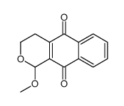 1-甲氧基-3,4-二氢-1H-苯并[g]异色烯-5,10-二酮结构式