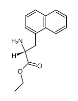 (R)-2-Amino-3-naphthalen-1-yl-propionic acid ethyl ester结构式