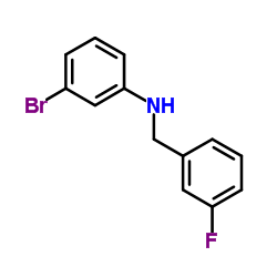 3-Bromo-N-(3-fluorobenzyl)aniline structure