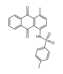 4-methyl-1-(4'-toluenesulfonamido)-9,10-anthraquinone结构式