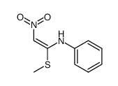 (E)-N-(1-(methylthio)-2-nitrovinyl)aniline Structure