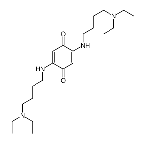 2,5-bis[4-(diethylamino)butylamino]cyclohexa-2,5-diene-1,4-dione Structure