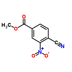 4-氰基-3-硝基苯甲酸甲酯结构式