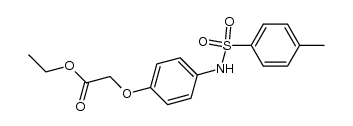 [4-(toluene-4-sulfonylamino)-phenoxy]-acetic acid ethyl ester结构式