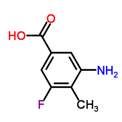 3-Amino-5-fluoro-4-methylbenzoic acid Structure