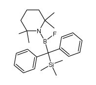 [Diphenyl(trimethylsilyl)methyl]fluor(2,2,6,6-tetramethylpiperidino)boran Structure