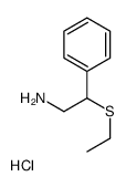 2-ethylsulfanyl-2-phenylethanamine,hydrochloride Structure