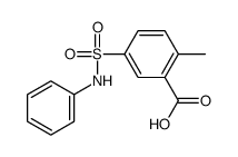 2-methyl-5-(phenylsulfamoyl)benzoic acid Structure