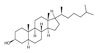 (20S)-5α,20-isocholestan-3β-ol结构式