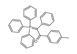(α-4-methylbenzoyl-α-phenylmethylene)triphenylphosphorane结构式