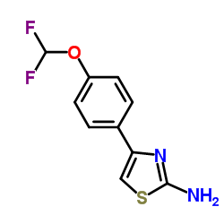 4-(4-DIFLUOROMETHOXY-PHENYL)-THIAZOL-2-YLAMINE结构式