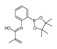 N-(2-(4,4,5,5-四甲基-1,3,2-二氧杂硼烷-2-基)苯基)甲基丙烯酰胺结构式