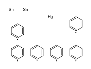 bis(triphenylstannylmethyl)mercury Structure
