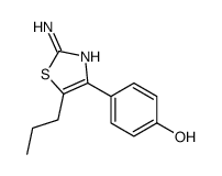 4-(2-amino-5-propyl-1,3-thiazol-4-yl)phenol Structure