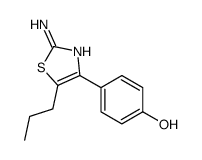 4-(2-amino-5-propyl-1,3-thiazol-4-yl)phenol结构式