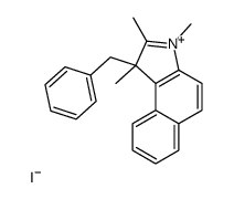 1,2,3-Trimethyl-1-(phenylmethyl)-1H-benz[e]indolium iodide Structure