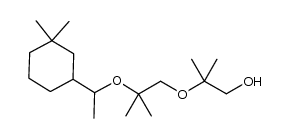 2-(2-(1-(3,3-dimethylcyclohexyl)ethoxy)-2-methylpropoxy)-2-methylpropan-1-ol结构式