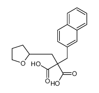 2-(naphthalen-2-ylmethyl)-2-(oxolan-2-ylmethyl)propanedioic acid结构式