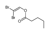 2,2-dibromoethenyl pentanoate Structure