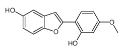 2-(2-hydroxy-4-methoxyphenyl)-1-benzofuran-5-ol结构式