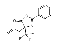 2-phenyl-4-prop-2-enyl-4-(trifluoromethyl)-1,3-oxazol-5-one Structure