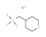 Potassium 1-trifluoroboratomethylthiomorpholine structure