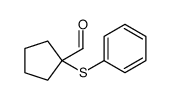 1-phenylsulfanylcyclopentane-1-carbaldehyde Structure