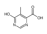 6-Hydroxy-5-methylpyrimidine-4-carboxylic acid structure