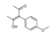 4-hydroxy-3-(4-methoxyphenyl)pent-3-en-2-one Structure