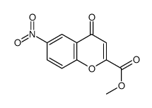 methyl 6-nitro-4-oxochromene-2-carboxylate结构式
