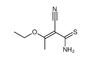 (2E)-2-cyano-3-ethoxybut-2-enethioamide结构式