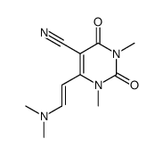 6-[(E)-2-(dimethylamino)vinyl]-1,3-dimethyl-2,4-dioxo-1,2,3,4-tetrahydropyrimidine-5-carbonitrile Structure