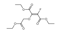 diethyl 2-(2-ethoxy-2-oxoethoxy)-3-fluorobut-2-enedioate Structure
