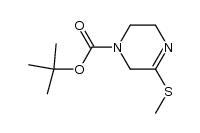 5-Methylsulfanyl-3,6-dihydro-2H-pyrazine-1-carboxylic acid tert-butyl ester Structure