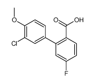 2-(3-chloro-4-methoxyphenyl)-4-fluorobenzoic acid Structure