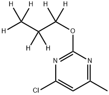 4-Chloro-6-methyl-2-(n-propoxy-d7)-pyrimidine结构式