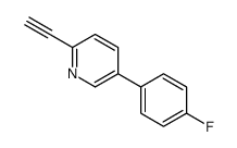 2-ethynyl-5-(4-fluorophenyl)pyridine结构式