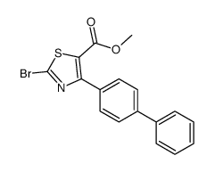 methyl 2-bromo-4-(4-phenylphenyl)-1,3-thiazole-5-carboxylate结构式