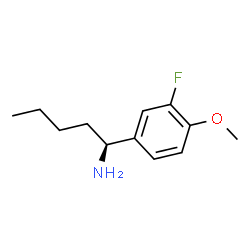 (1S)-1-(3-FLUORO-4-METHOXYPHENYL)PENTYLAMINE结构式