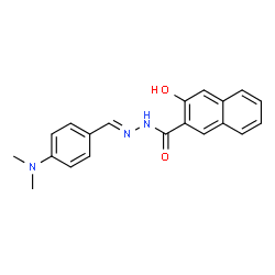 N'-[4-(dimethylamino)benzylidene]-3-hydroxy-2-naphthohydrazide结构式