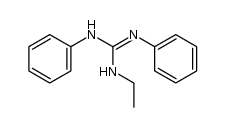 N-ethyl-N',N''-diphenyl-guanidine结构式