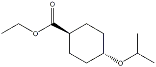Cyclohexanecarboxylic acid, 4-(1-Methylethoxy)-, ethyl ester, trans-结构式
