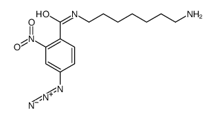 N-(4-azido-2-nitrobenzoyl)-1,7-diaminoheptane structure