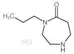 4-Propyl-1,4-diazepan-5-one hydrochloride结构式