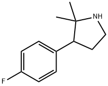 3-(4-fluorophenyl)-2,2-dimethylpyrrolidine Structure