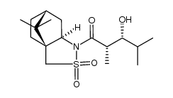 N-[(2S,3R)-3-hydroxy-2,4-dimethylpentanoyl]bornane-10,2-sultam结构式