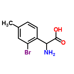 Amino(2-bromo-4-methylphenyl)acetic acid结构式